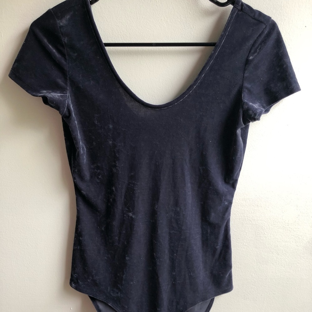 American Eagle Velvet Body Suit